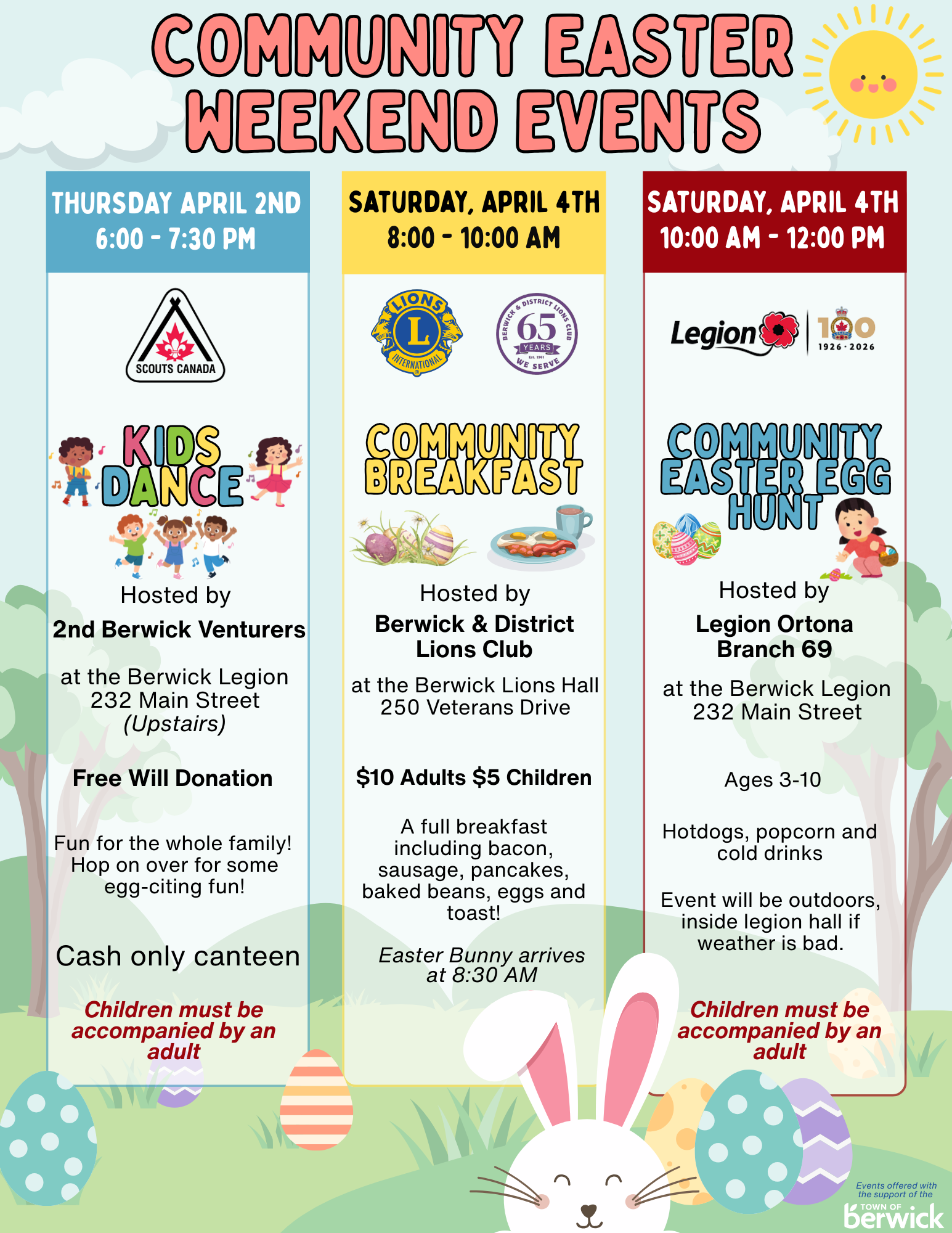 Easter Weekend Community Events